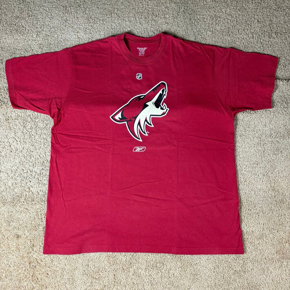 Vintage Y2K‎ Arizona Coyote Reebok Crest Primary Team Logo Red Shirt Men Sz 2XL